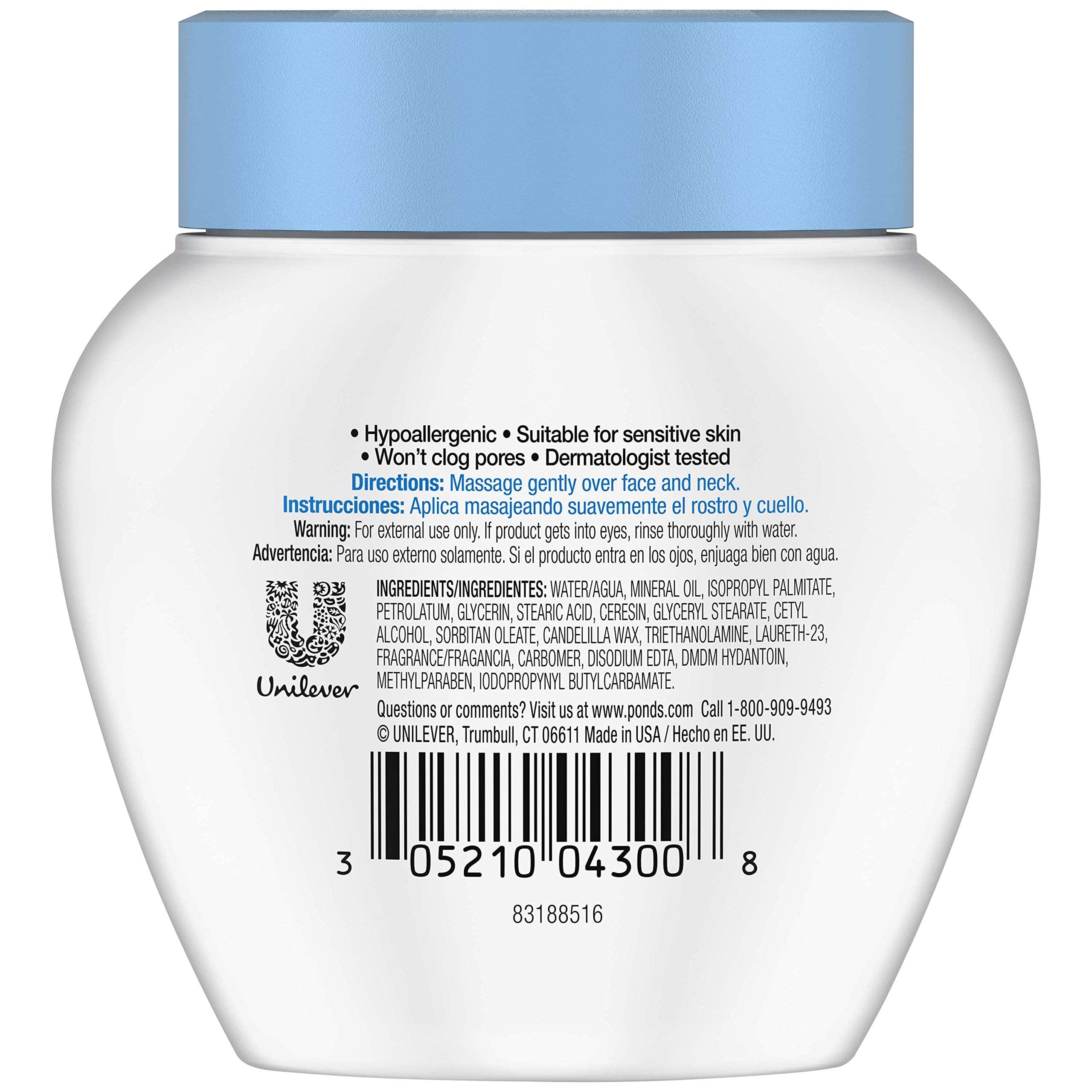 Pond's Ponds Dry Skin Cream Rich Hydrating Skin Cream 3.9 Oz